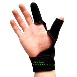 2 Durable waterproof fly neoprene Fishing Gloves half protector Anti-Slip Anti-cut Three finger slip anti cut rod wear HANGUO
