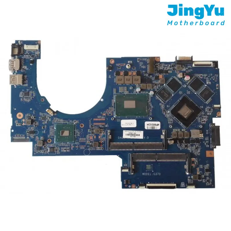 laptop motherboard para hp pavilion motherboard com i57300hq i7 7700hq gtx1050 v4g gpu dag37dmbad0 mainboard 17 ab 17 w 01