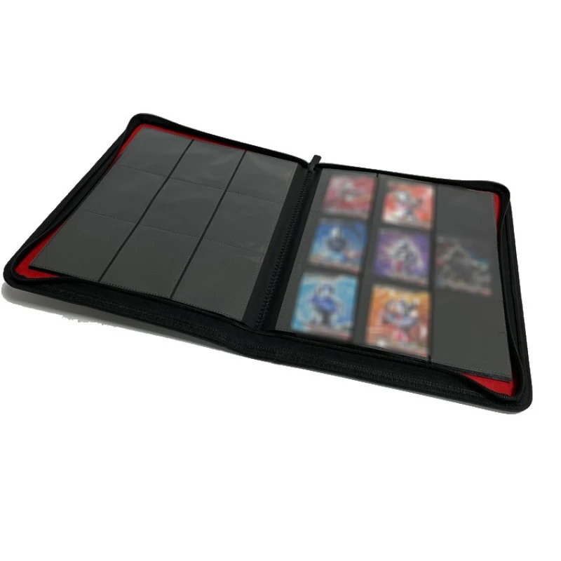 Nova tendência Toploader Binder contém 360 Toploaders 9 bolsos Top Loader Álbum Carga lateral para cartões comerciais em 3x4''Toploaders MTG/TCG