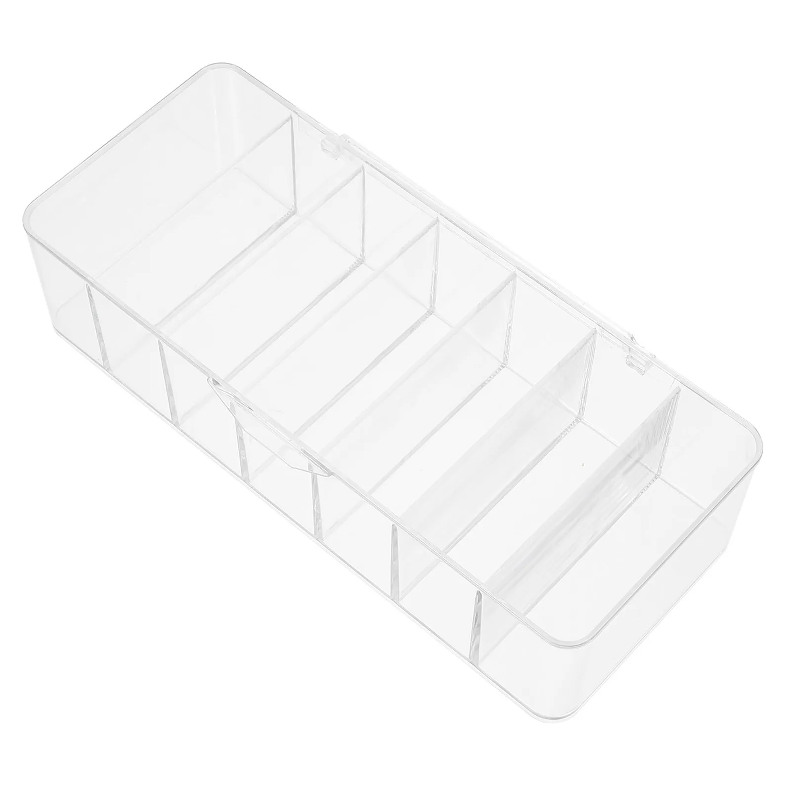 Transparent Cord Management Box for Desk Wall Corner Use Dustproof Cable Organizer with Separate Compartments Charger Storage