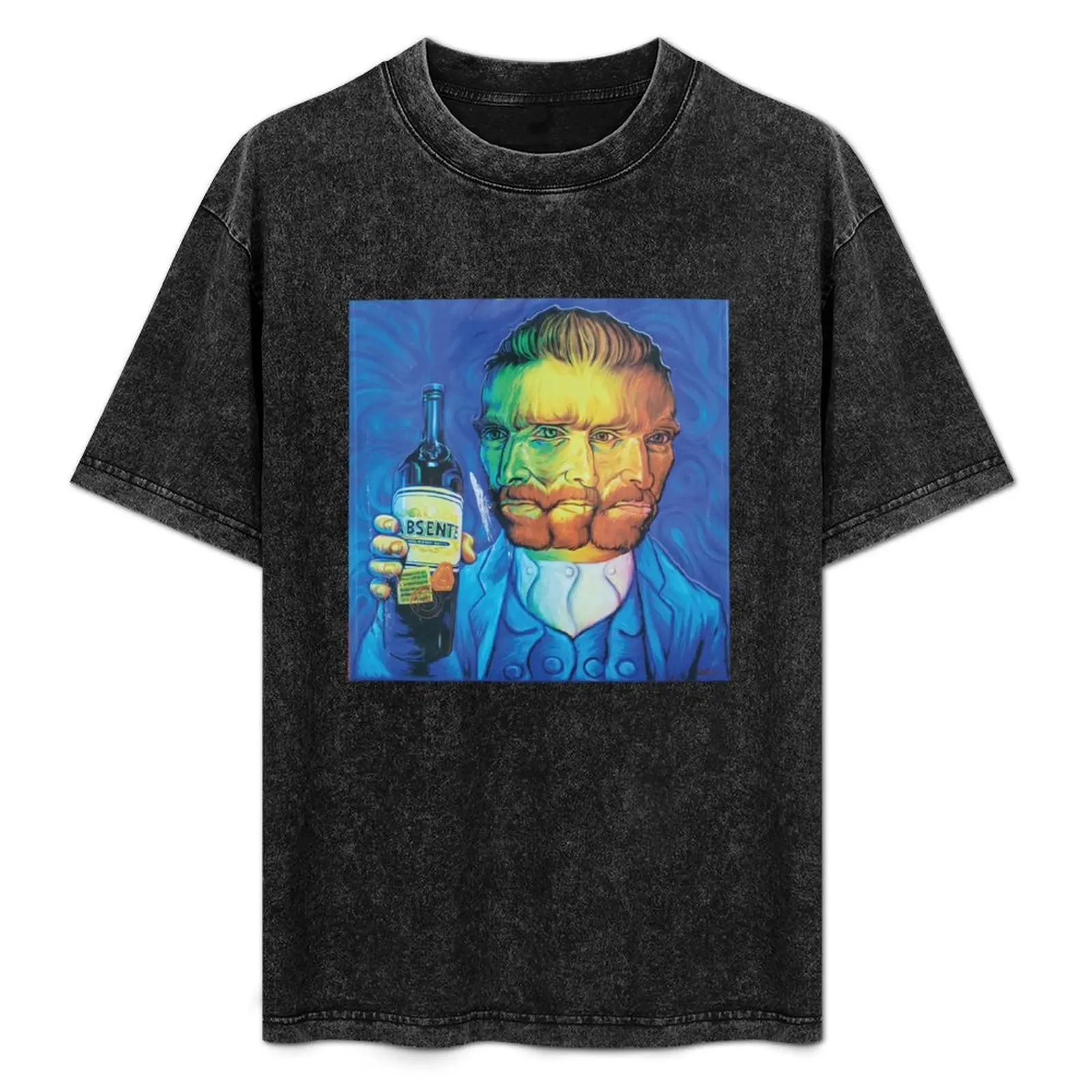 

Absinthe Absente Van Gogh T-Shirt Functional Casual Short Sleeve Tee