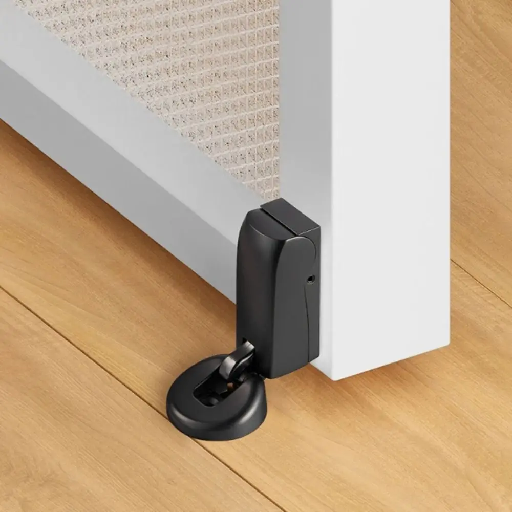 

Space Saving Hydraulic Door Stopper Child-Safe Metal Accessories Silent Door Stop Punch-Free Windproof Damping Door Stop