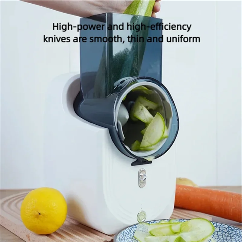 A15Q-Automatic Multi-Function Electric Vegetable Cutter 50W Kitchen Slicer Shredder Household
