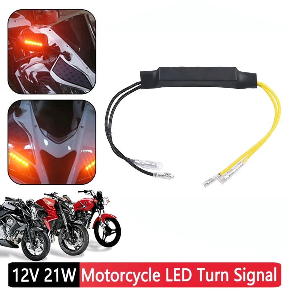 1Pc Universal 12V 21W Motorcycle Flashing Signal Turn LED Lights Load Resistor Error Decoder Motorcycle Repair Accessories