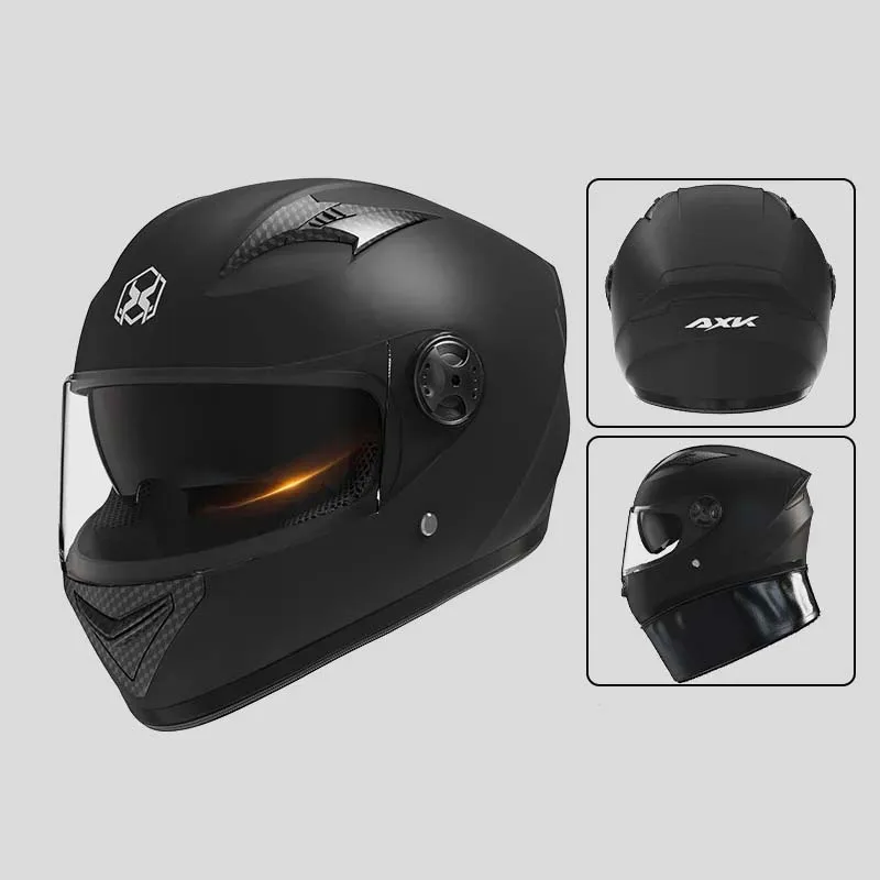 HD Anti-Fog Motorcycle Accessories Men's Helmet Winter Warm Battery Car Korean Motorcycle Riding Full-Cover Unisex Equipment