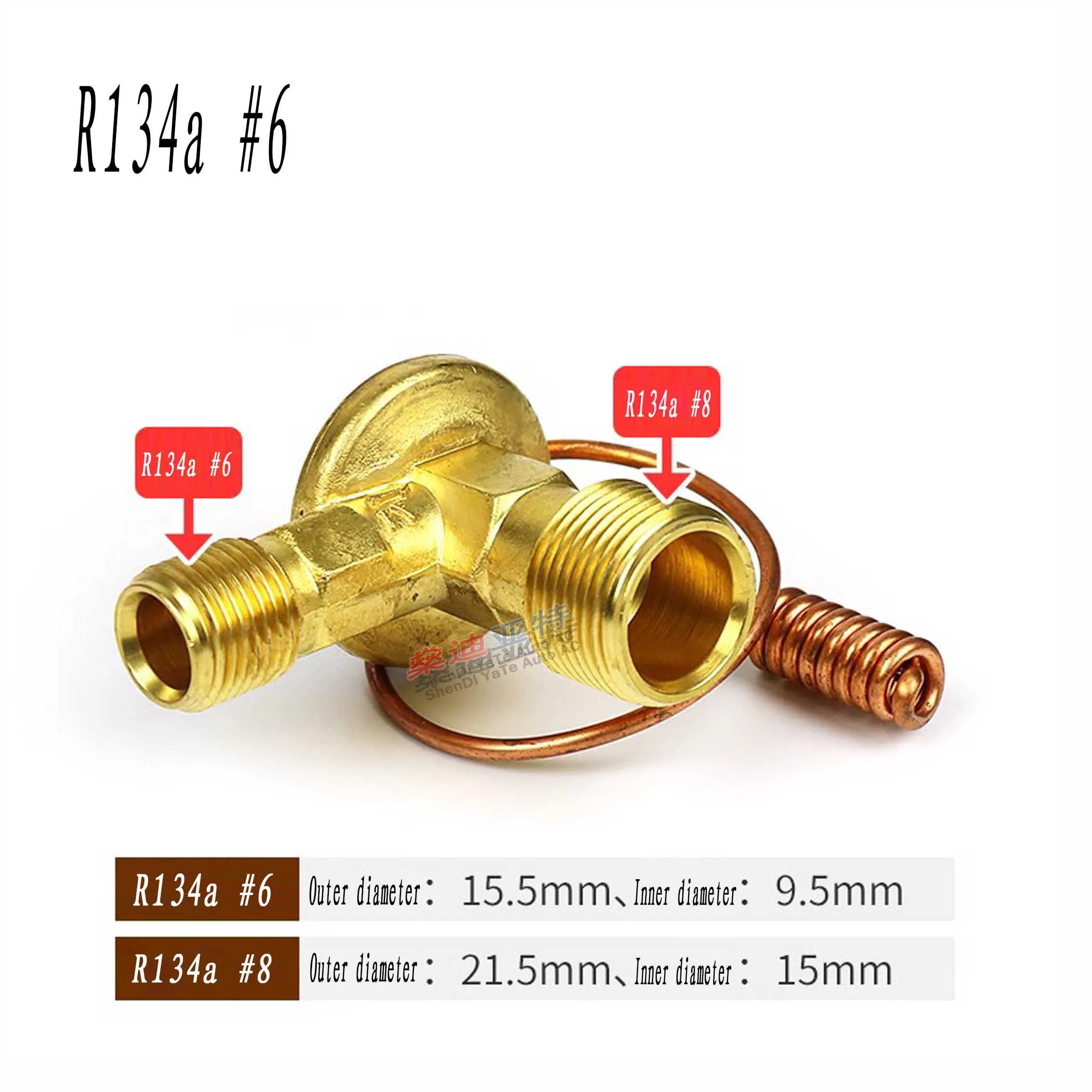 A/C Expansion Valve Flare O-Ring Fitting For Air Conditioning System Evaporator interface R134a R12 M16 M20