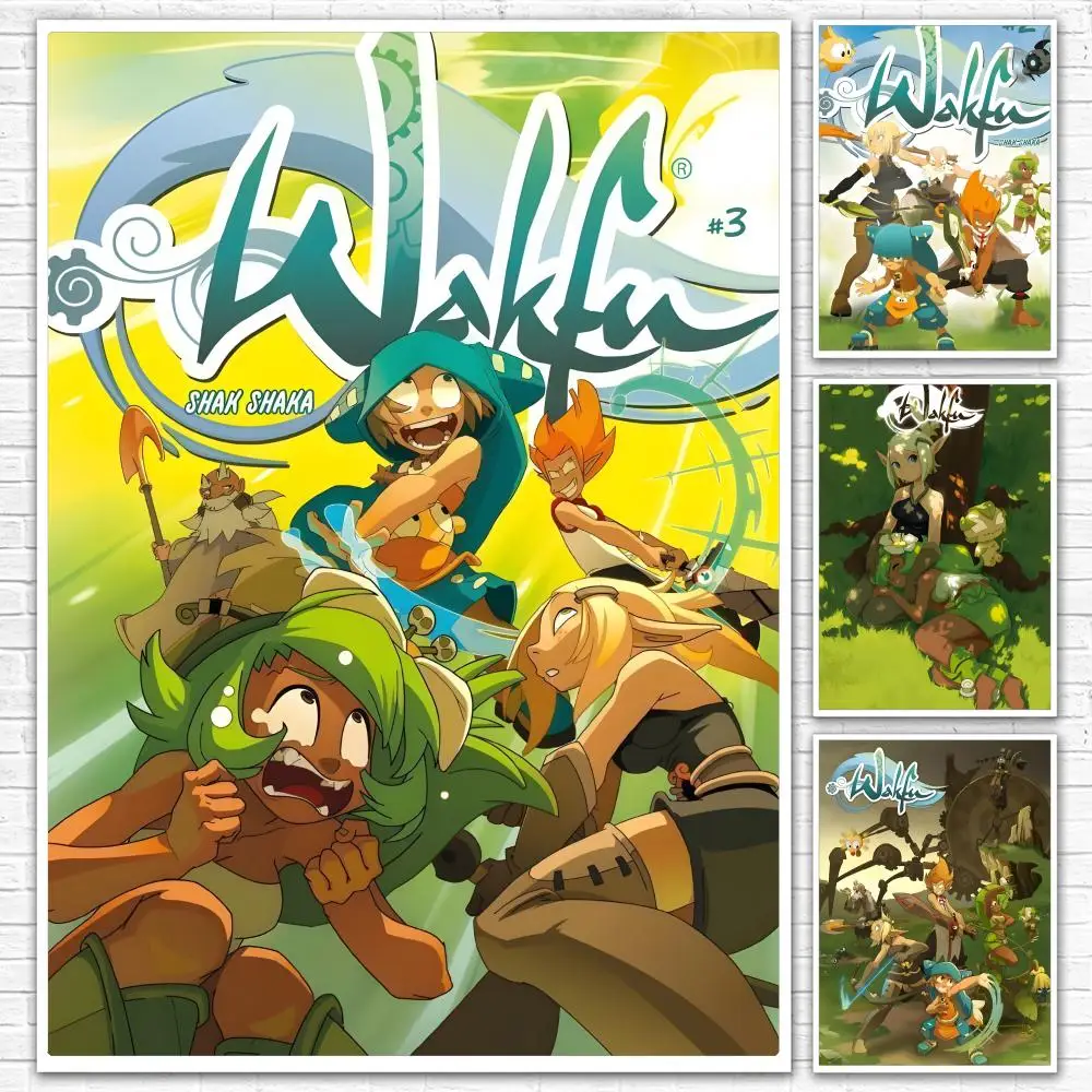 Cartoon MMORPG W-wakfu Poster All-match HD Waterproof Self-Adhesive Wall Art Sticker For Home Bedroom