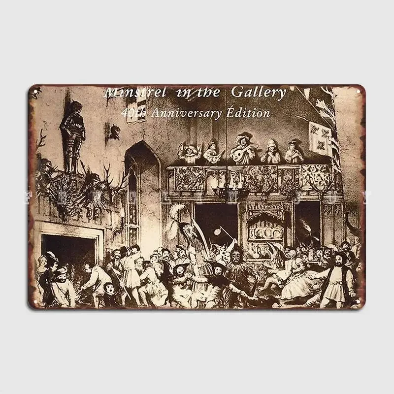 Jethro tull minstrel na galeria cartaz placa de metal parede pub clube bar placas engraçadas cartaz de sinal de lata