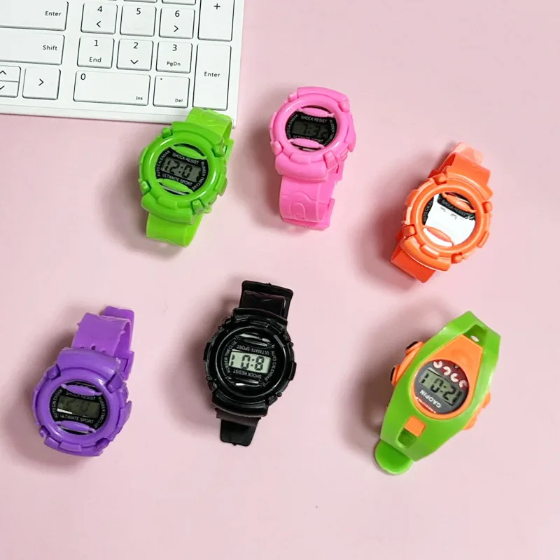 Puzzle per bambini Cartoon orologio elettronico creativo colorato personalità tendenza moda orologio elettronico bambini tempo cognitivo giocattoli