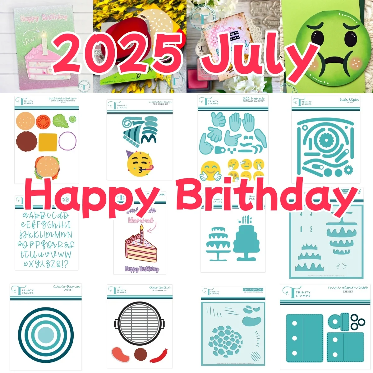 

Wildflowers New Circle Shaped Card Add-Ons happy brithday Summer Picnic Decorations Cutting Dies Stamps Stencil DIY Scrapbook