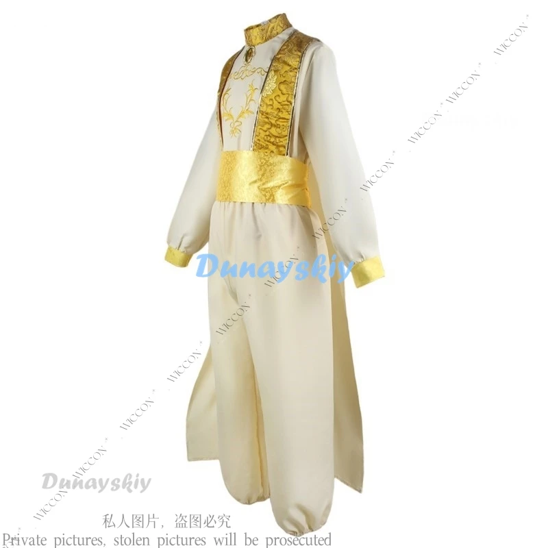 Aladdin Cosplay Costume Holiday Party Aladin And The Magic Lamp The Arabian Nights Arab Prince Clothing Halloween Stage Costumes