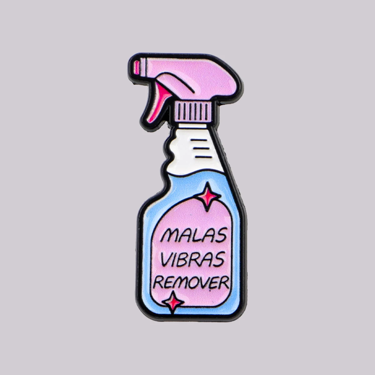 MALAS VIBRAS REMOVER Enamel Pin Cute Bottle Brooch Pines Lapel Pins Badge on Backpack Clothing Accessories Fashion Jewelry Gifts