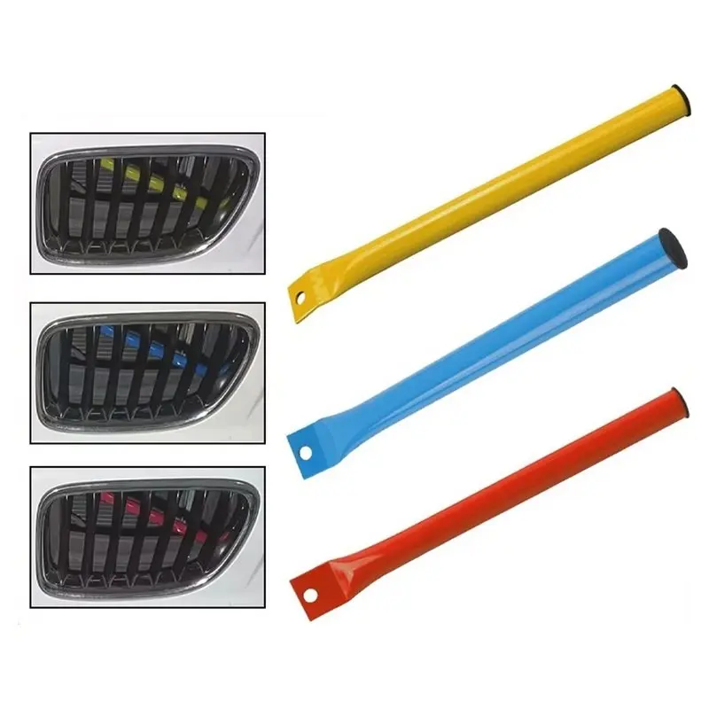 V Brace Bar Kidney Struts Front Grille For BMW E90 E91 E92 E93 3 Series 2006-2013 Blue
