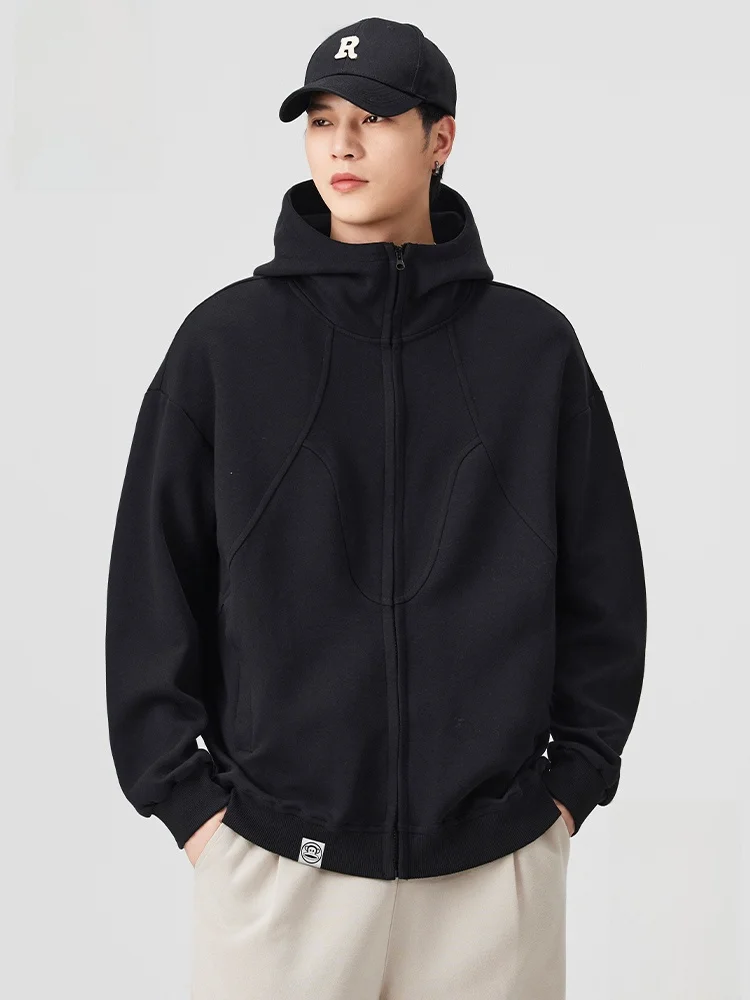 

PaulFrank Loose Fit Hoodie Men's Autumn New Sle Couple's Faionable Monkey Head Print Comfortable Long Sve Zipper Sweat...