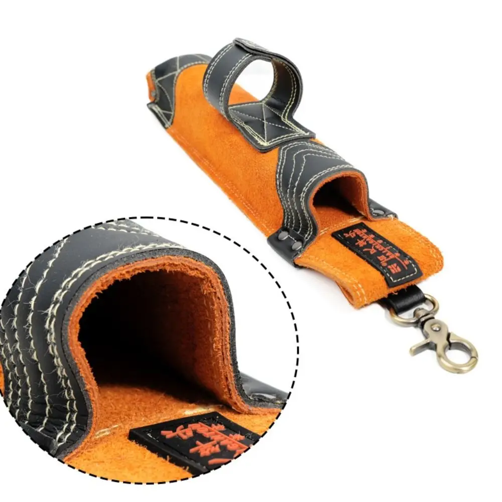 Strong Welding Rod Storage Bag Wear-resisting with Hook Welding Electrode Holder High Temperature Resistance Cowhide