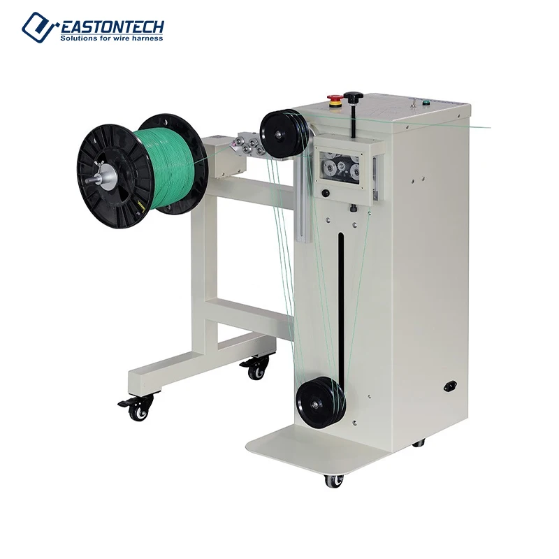 

EW-1430 Coax Wire Coaxial Cable Prefeeding Machine Fast Speed Performance Max 25kgs Cable Manufacturing Equipment