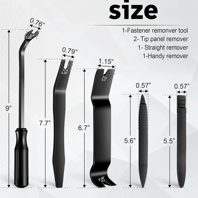 Professional Automotive Motorcycle Interior Disassembly Tool Set, Scratch Free Plastic Pry Bar, Suitable for Door Panel
