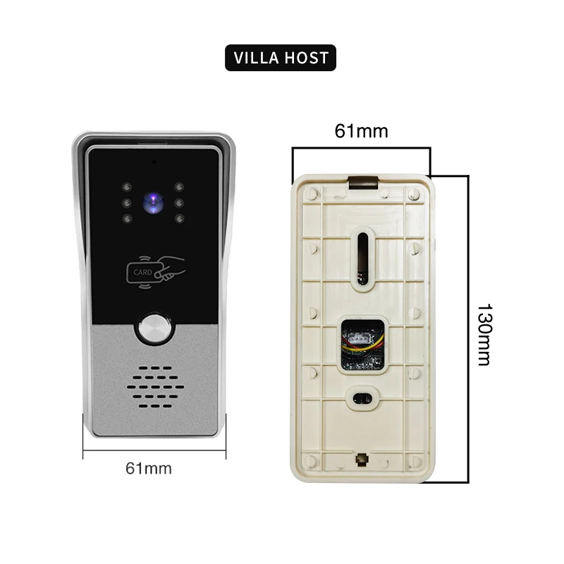 Imagem -05 - Wired Intercom com Fechadura Elétrica Sistema de Controle de Acesso Remoto Video Door Phone Home Security Protection Rfid 7