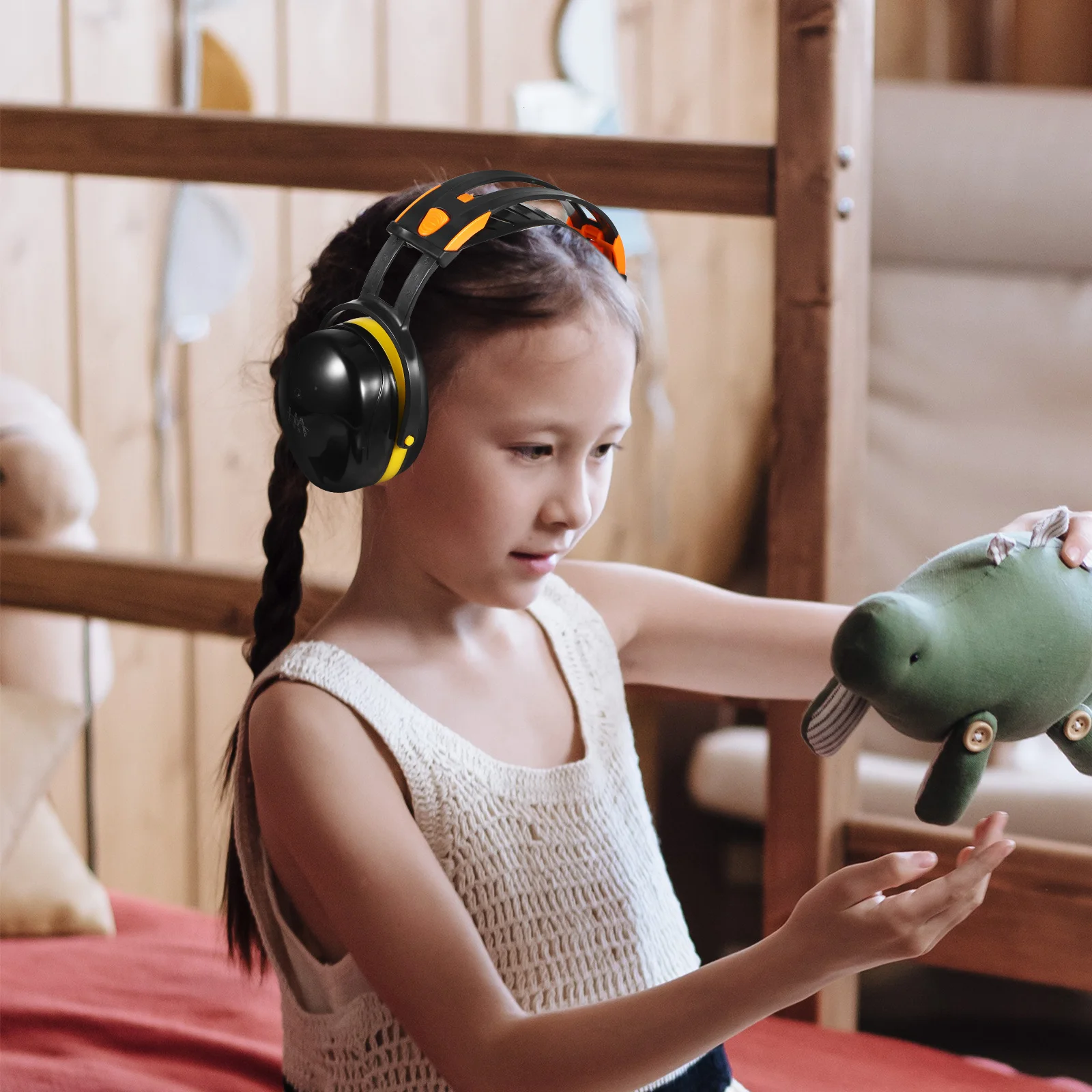 

Soundproof Earmuffs Noise Canceling Headphones for Work Shooting Hearing Protection Black Adjustable Safety Muffs