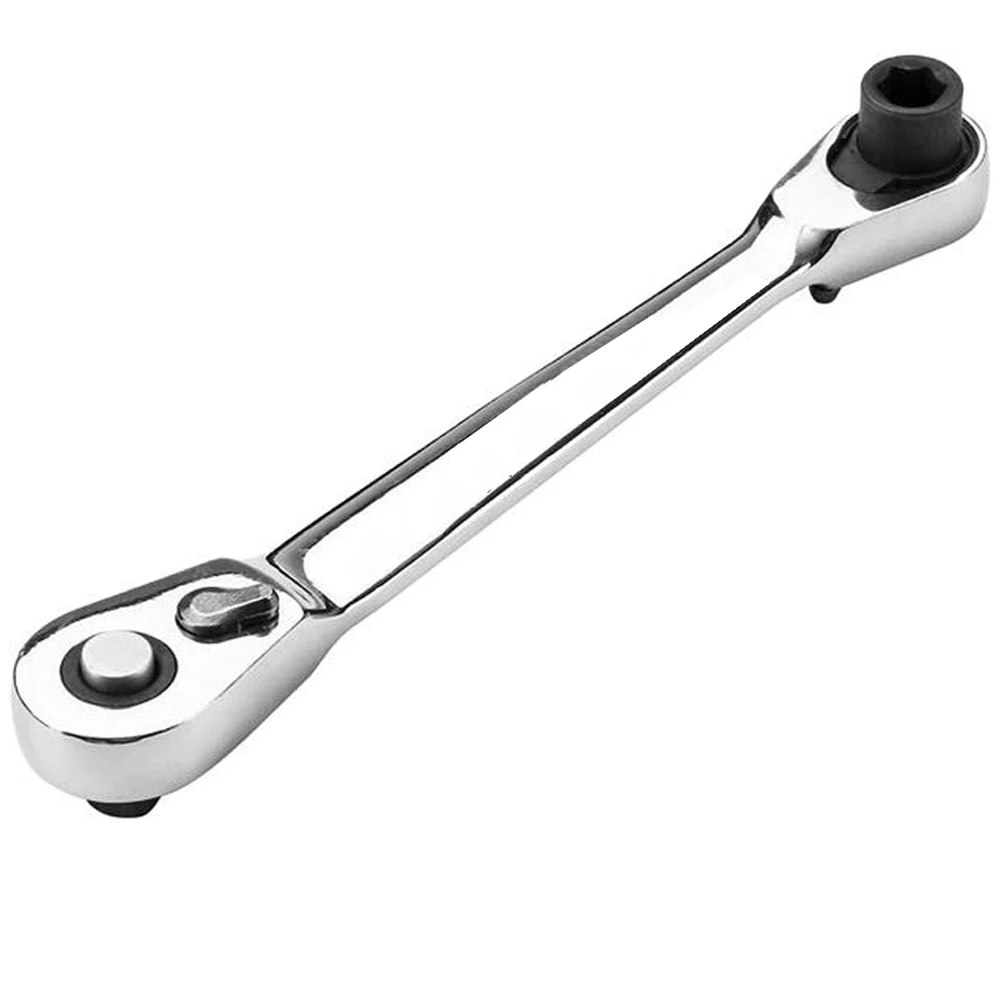 Chiave portatile a presa rapida a doppia testa da 1/4 di pollice, set di chiavi dinamometriche esagonali per cacciavite a chiave con cricchetto 2 in 1