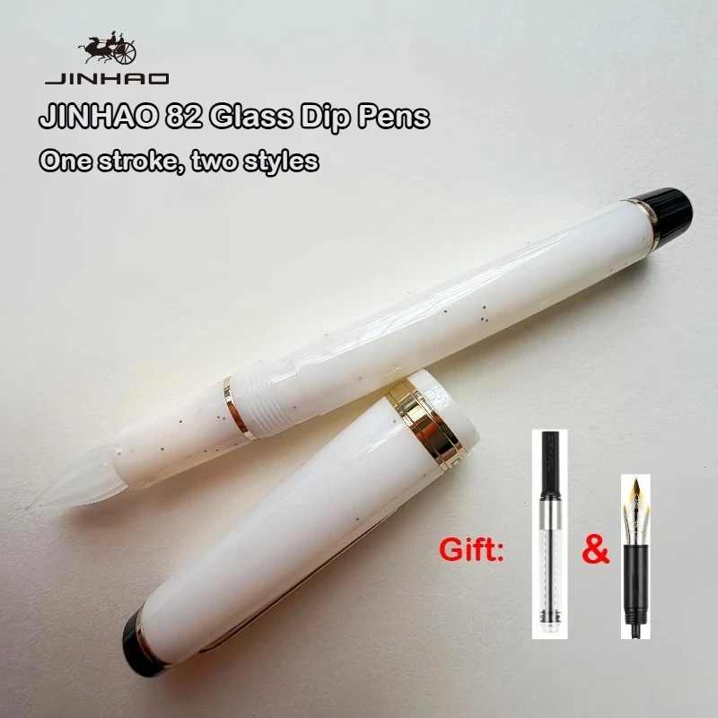 

Перьевые ручки JINHAO 82: два стиля в одной, с пером-наконечником и конвертером для чернил, для каллиграфии, школьные принадлежности, канцтовары