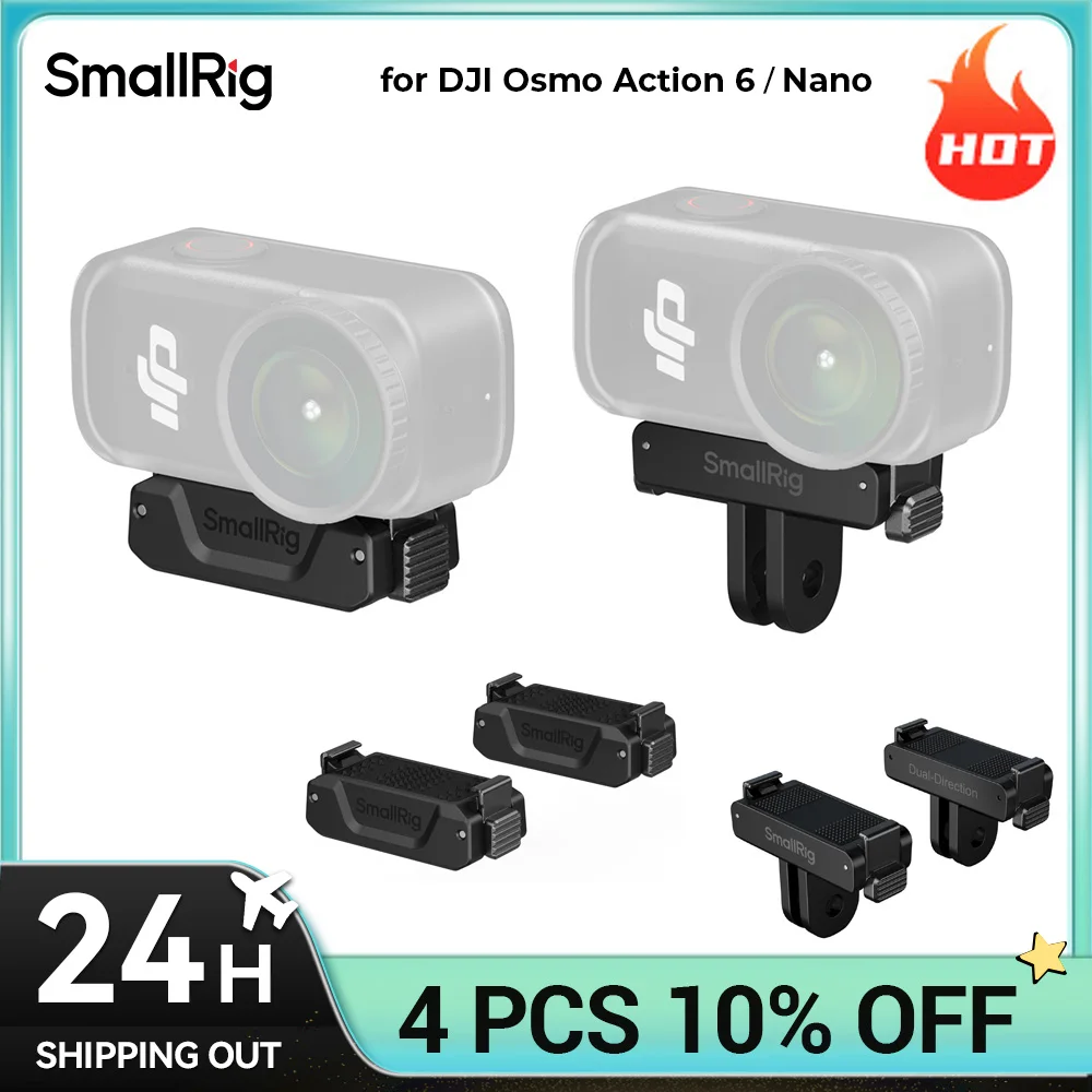 Image of SmallRig Osmo Action 6 Bidirektionaler Schnellwechseladapter mit Doppelverriegelungssystem für DJI Osmo Action 6 / Nano 5779B