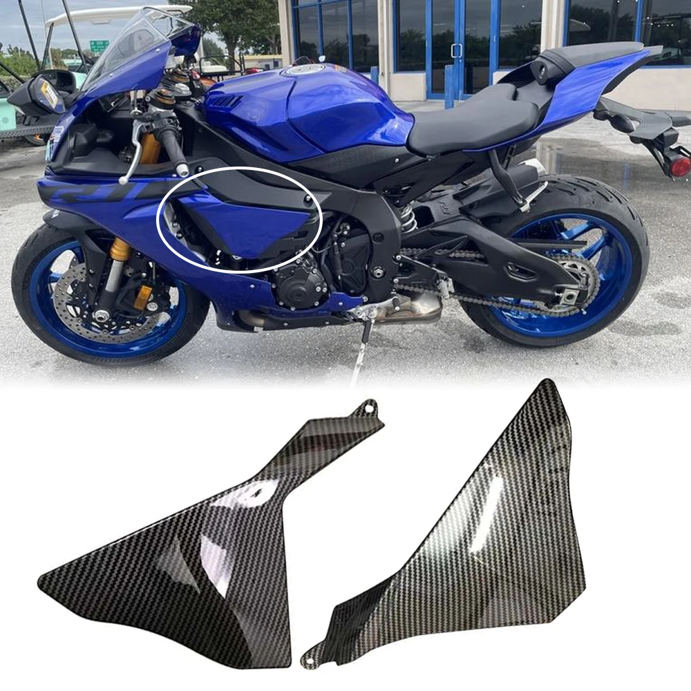 

Боковая крышка рамы мотоцикла, заполняющая панель, обтекатель для Yamaha YZF R1 R1S YZF1000 2015 2016 2017 2018 2019 R1M, детали из углеродного волокна, Новинка