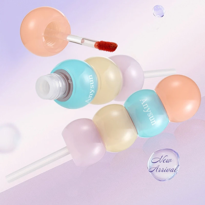 Ginger Candy-vormige lipgloss, met een vochtige en voedende textuur, langdurige en levendige kleur, een schattige lipgloss.