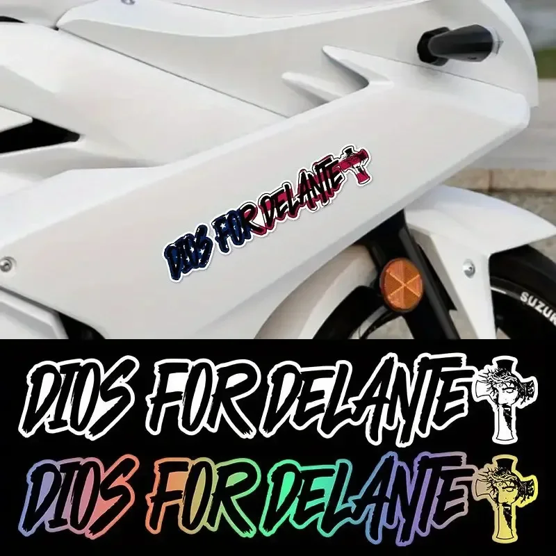 1 قطعة DIOS لديلانتي ملصق عبر نمط متعدد الألوان لاصق مائي للدراجات النارية سيارة ديكور