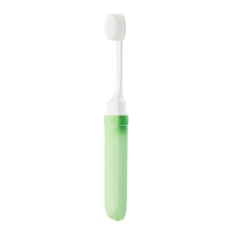 Portable Compact Folding Toothbrush Perfect For Travel Camping And Hiking Easy Take Efficient Teeth Brush Oral Care random color