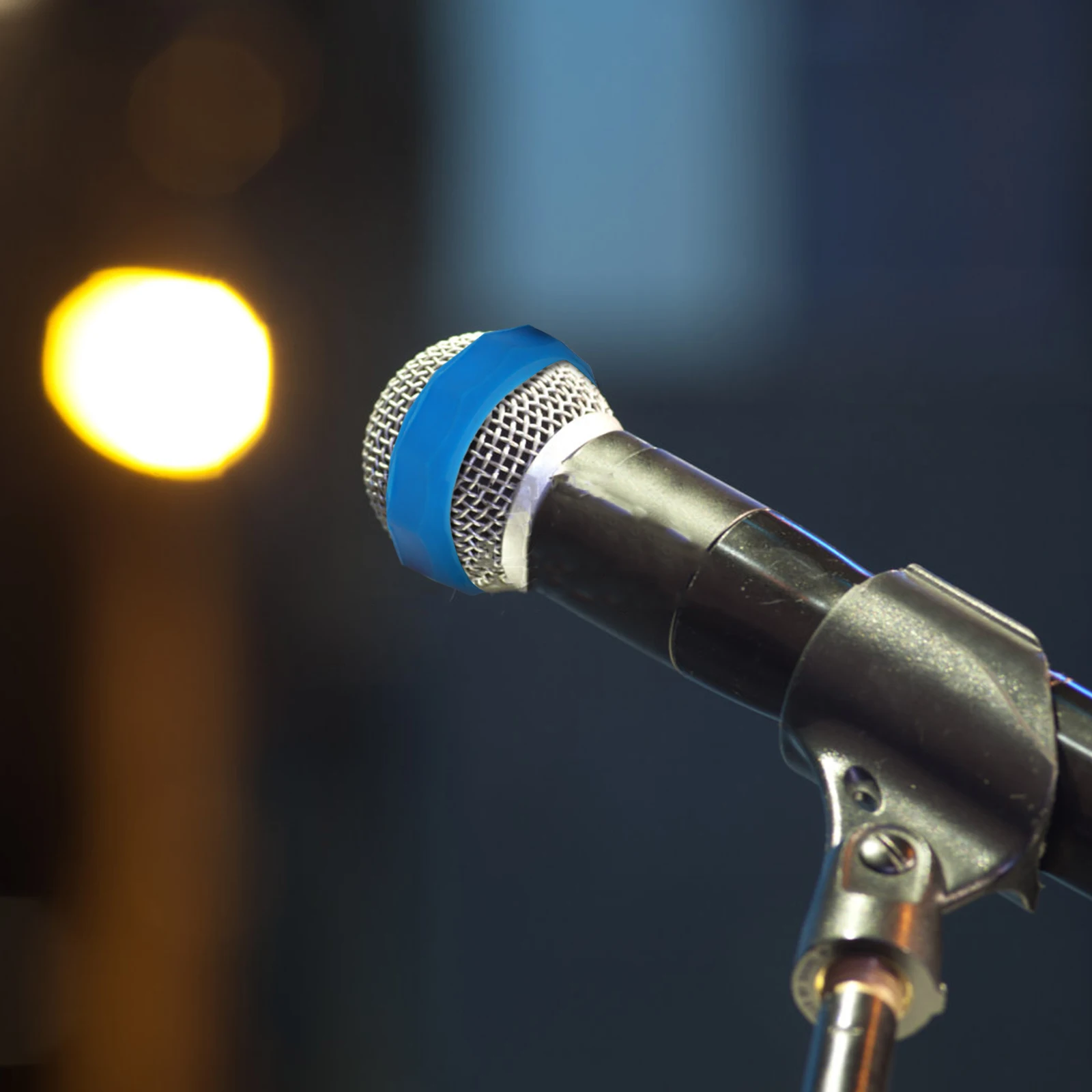 

6Pcs Microphone Protection Silicone Ring Anti-Vibration Anti-Slip Grip for Handheld Mic Long-Lasting Wear Resistant