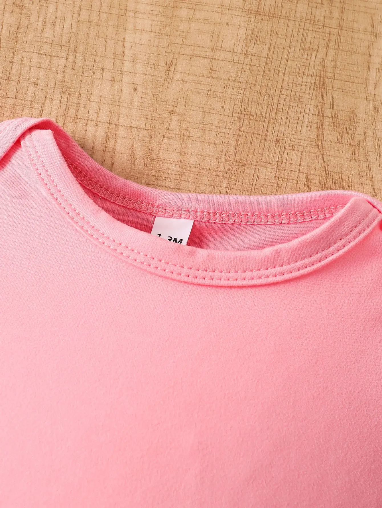 طقم بدلة بأكمام طويلة وطبعة فيل زهري للفتيات الصغيرات، وسروال وردي، وقبعة صغيرة زهرية مكونة من ثلاث قطع #3