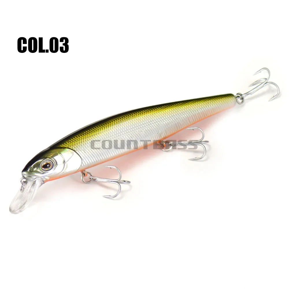 Countbass Sinking Minnow 128mm 23g, Saltwater Fishing Lures, Anlger's Wobblers for Bass Pike Fishing