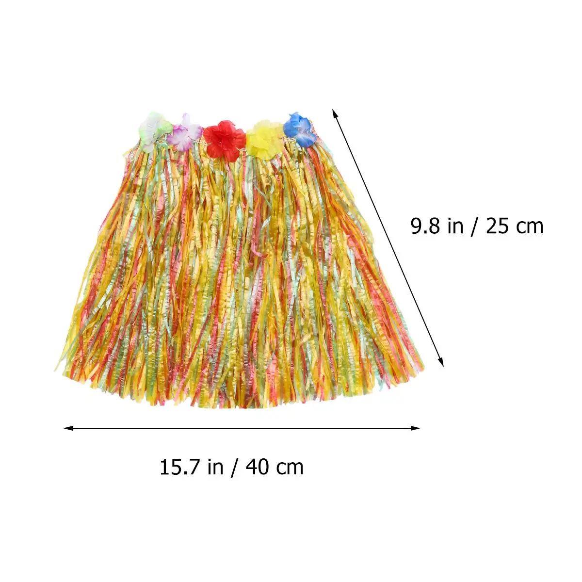 Traje de falda de hierba para niños, falda de hoja, pulseras de aro para la cabeza, guirnalda para el cuello, conjunto de disfraz de fiesta Luau, playa Tropical para niños