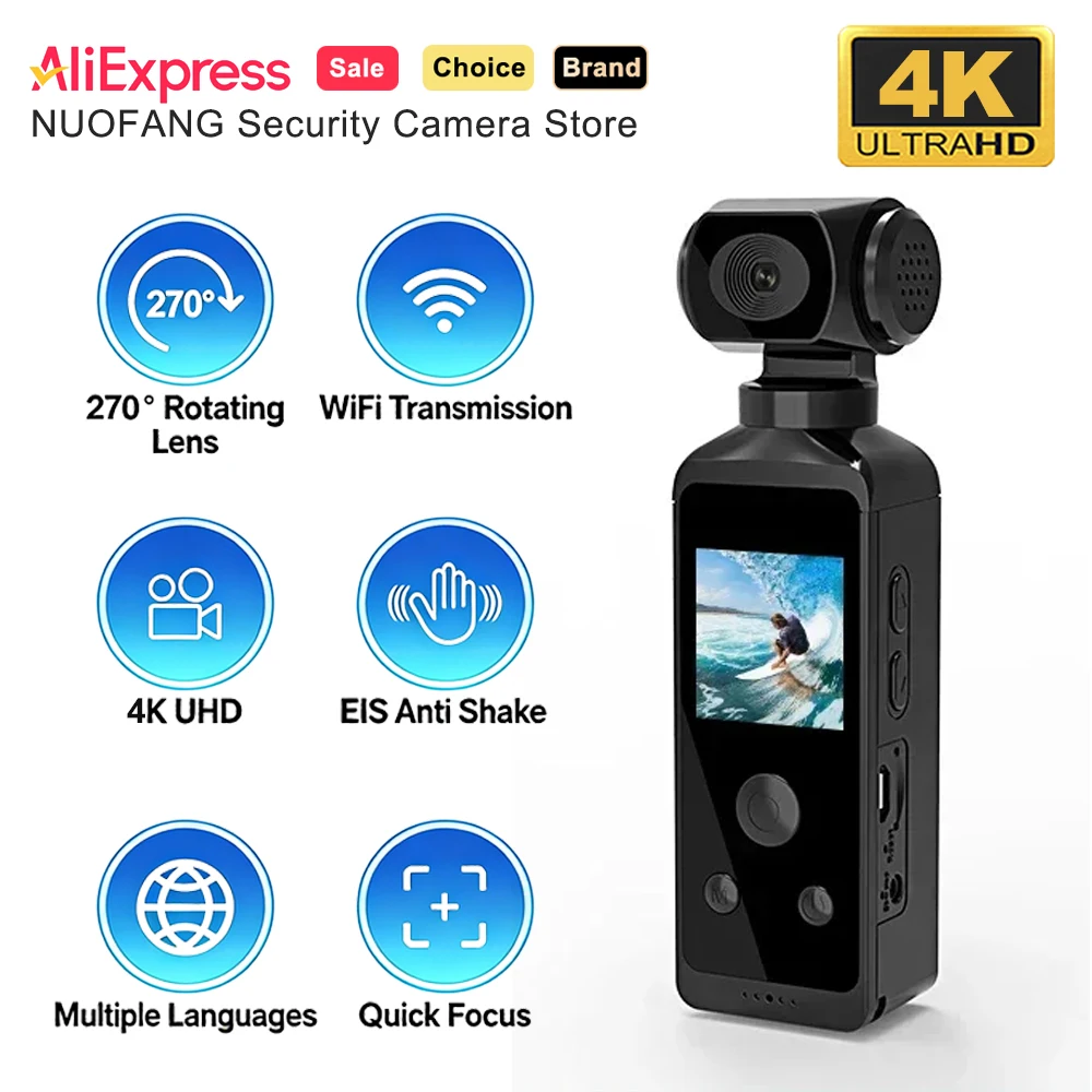 270-°-camera-d'action-a-ecran-rotatif-4k-ultra-hd-camera-sport-de-poche-avec-wifi-etui-etanche-enregistreur-vlog-pour-casque-et-velo