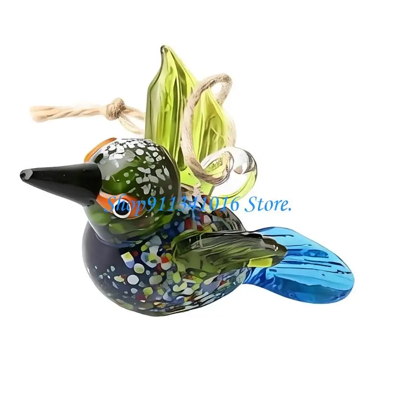Fascinating Miniature Glass Hummingbird Ornament Birds Window Charm For Gifting And Home Decoration