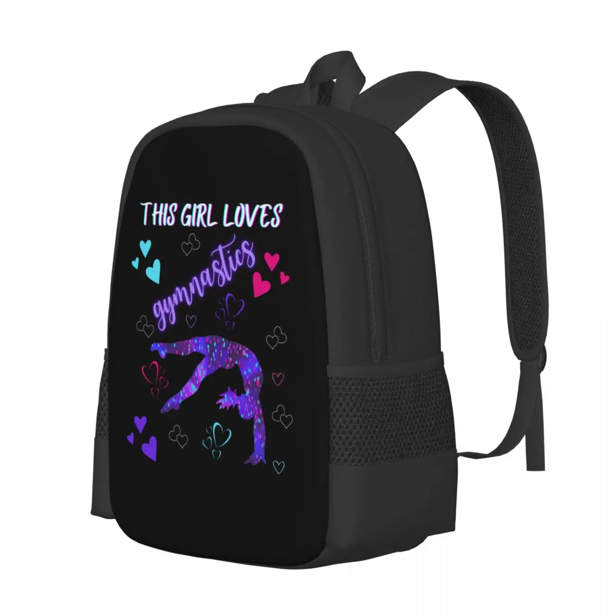 This Girl Loves Gymnastics  Collaboration Backpack Large Capacity Cute Foldable  Clothes Backpacks