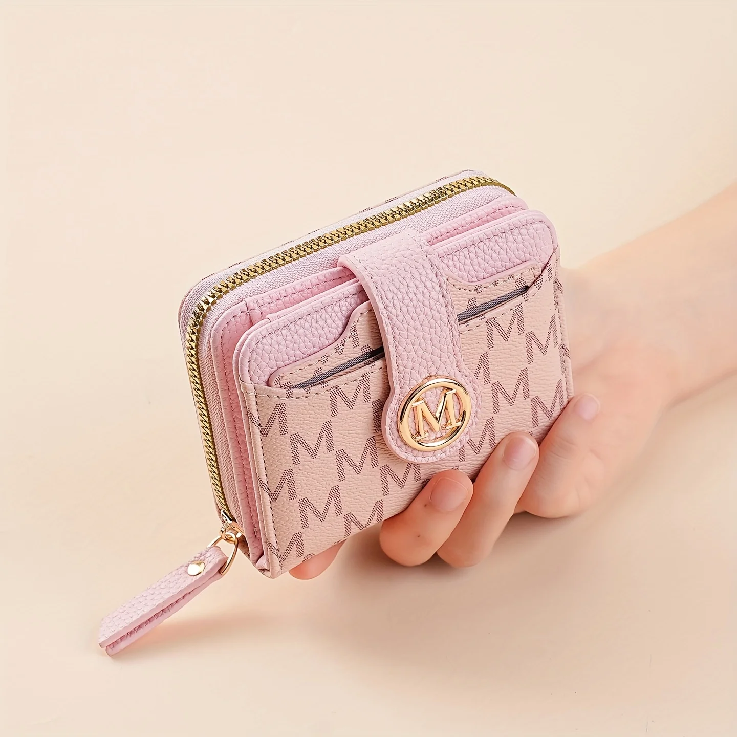 Damen-Geldbörse mit mehreren Kartenfächern, Geldfach, Retro-Stil, Mini-Geldbörse, minimalistischer Charme, Reisezubehör, Alltagsutensilien – Detail 5