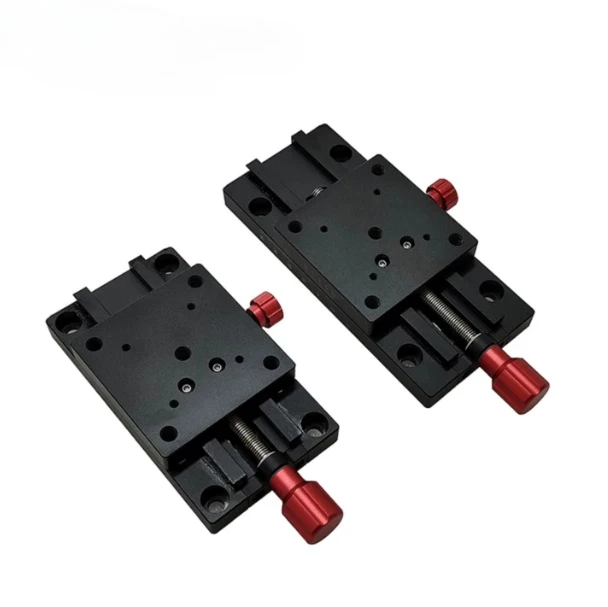 PT65-50 Manual Linear Translation Stage, 50mm Travel Groove Guide Rail Precision Fine Adjustment Sliding Table