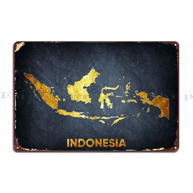 Indonesia Jakarta Metal Plaque Vintage Garage Cinema Customized Poster Tin Sign Poster