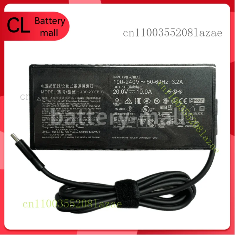 

New Genuine ADP-200EB B 20V 10A 200WH AC Adapter Charger For Asus ADP-200JB K