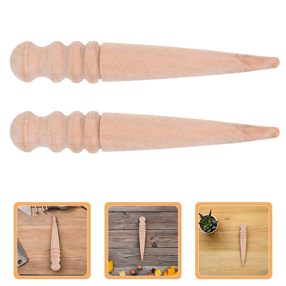 2 قطعة أدوات البستنة الصغيرة ديبر خشبي لزراعة توزيع البذور الفعالة وأداة تباعد لبذور زهرة الخضار