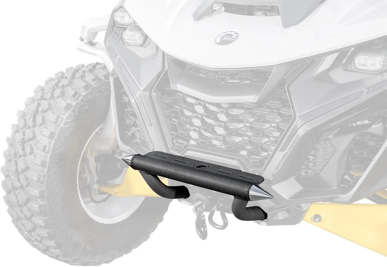 Front Bumper for Can-Am Maverick R, Steel Construction, UV Resistant Powder Coated, USA Made Guard