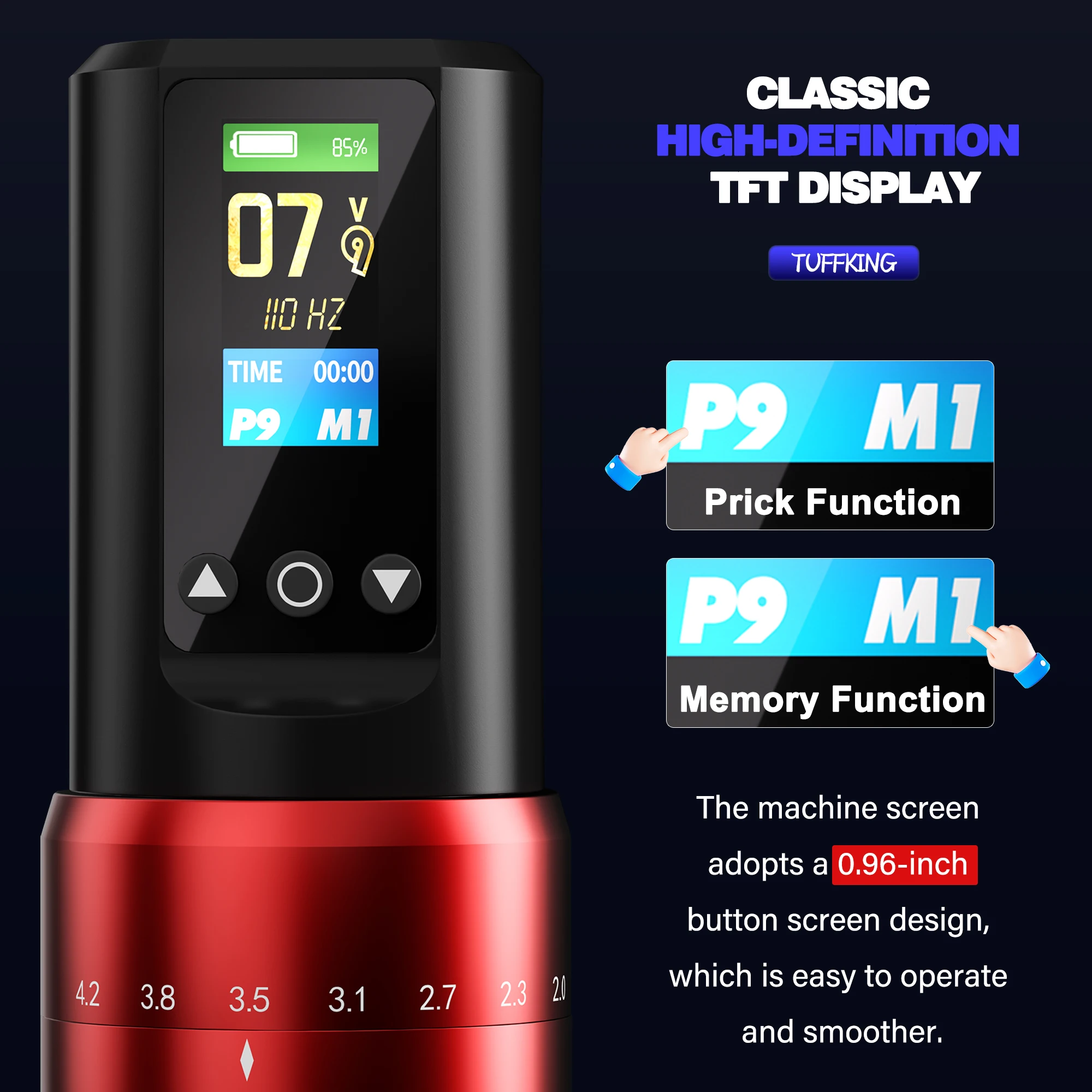 

Регулируемая поездка для начинающих, двойная батарея, беспроводная тату-машина, экран, набор ручек для татуировки, режущая линия, инструмент для татуировки с запотеванием