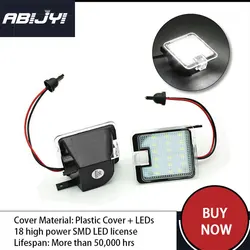 Car White LED Under Side Mirror Puddle Lights Fit For Ford Focus 3 Kuga 2 S-Max WA6 2 Mondeo 4 5 Gran Auto Accessories