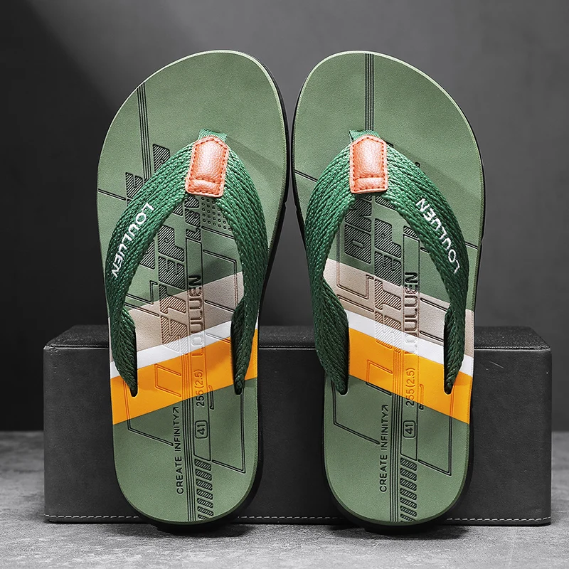 

Flip-Flops for Men, New Summer Style, Non-Slip Flip-Flops for Outdoor Wear, Casual Beach Sandals