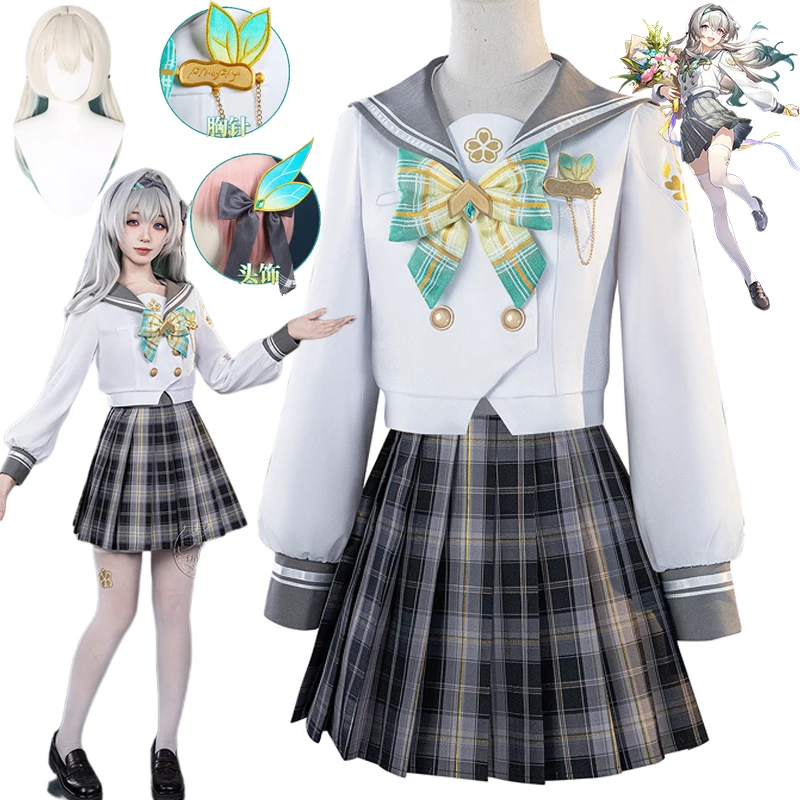 

Костюм для косплея Firefly, парик JK, платье, игра Honkai: Star Rail, женская аниме-униформа, одежда для ролевых игр, карнавальная вечеринка для девочек