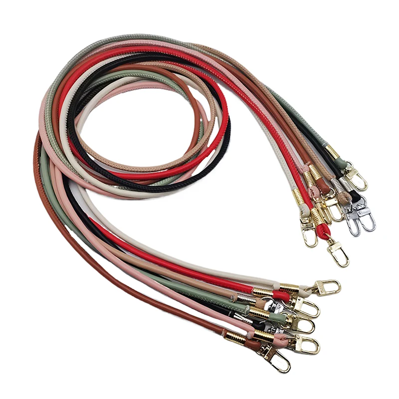 1PCS Simple Solid Color Leather Shoulder Crossbody Bag Replacement Strap Anti Lost Phone Chain For DIY Bag Chain Straps