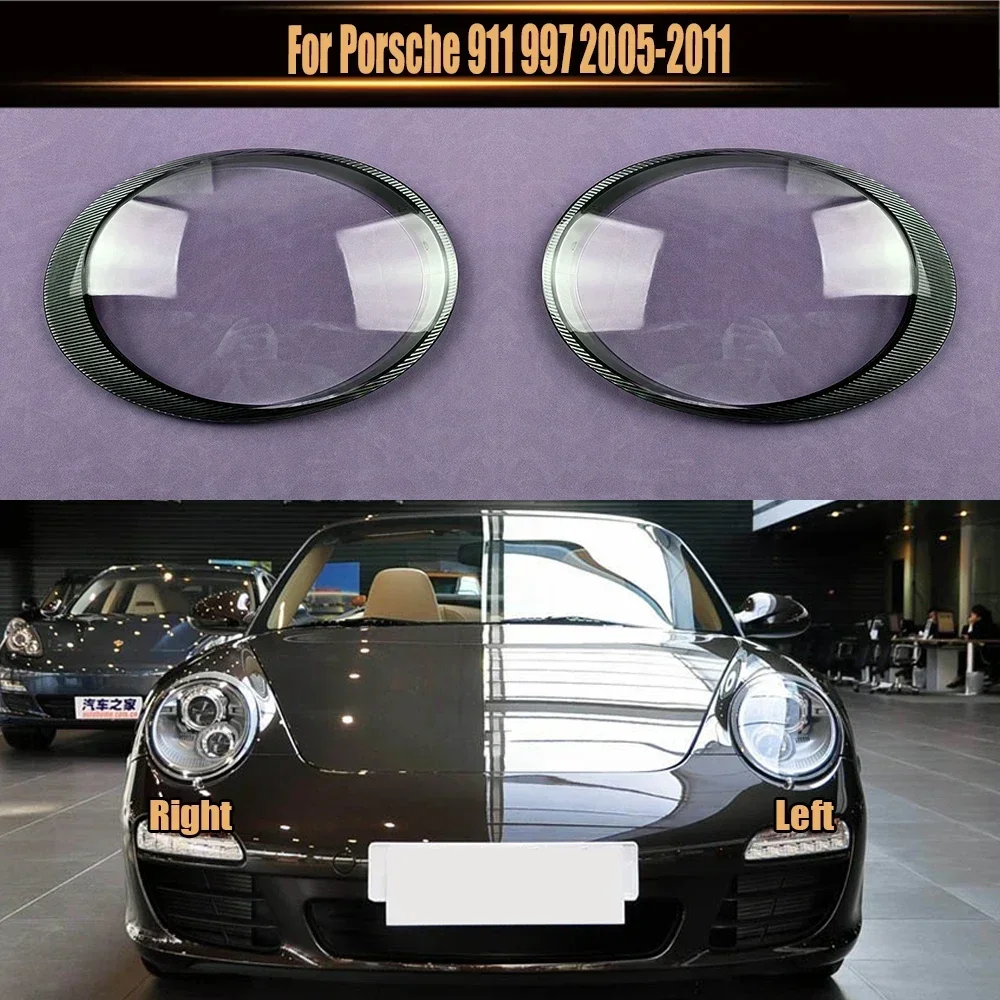 

Для Porsche 911 997 2005-2011 крышка фары прозрачный абажур корпус фары линза из плексигласа заменить оригинальный абажур