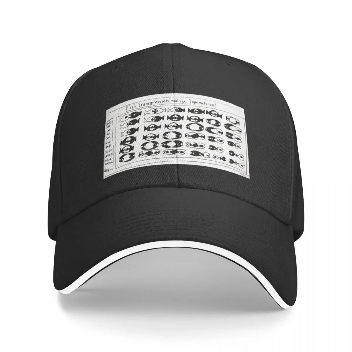 

fish transgression matrix Baseball Cap Military Cap Man Golf Golf Women Men's